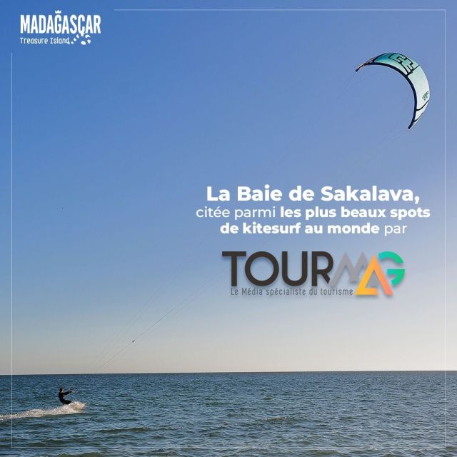 La Baie des Sakalava, est prisée par les amateurs de kitesurf du monde entier.